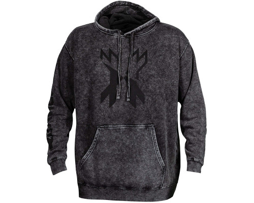 HK Army Split Pullover Hooded Sweatshirt - Acid Wash