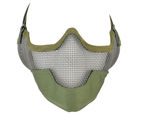 3G Strike Steel Airsoft Mask w/ Ear Protectors - Green (ZYX-0562)