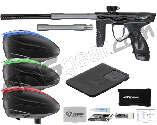 Dye M3+ 2.0 Paintball Gun With Free LTR Rotor - Lights Out
