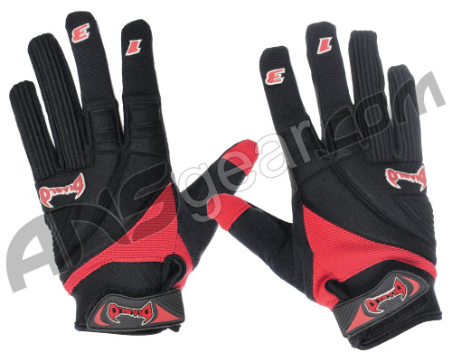 Diablo 13 Paintball Gloves - Red (ZYX-0676)