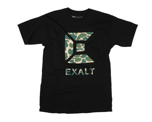 Exalt Old School Camo Paintball T-Shirt - Black - Large (ZYX-0775)