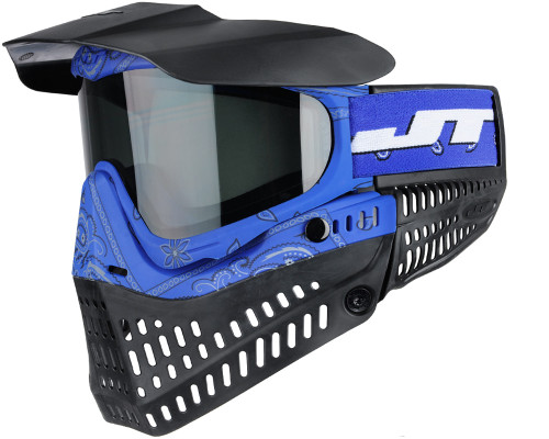 JT ProFlex Paintball Mask - Bandana Blue w/ 1 Lens