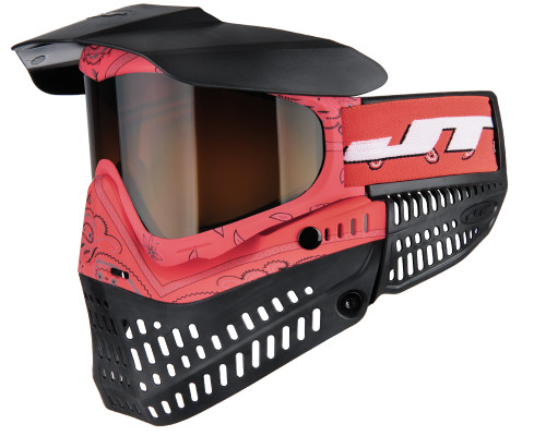 JT ProFlex Paintball Mask - Bandana Red w/ 1 Lens