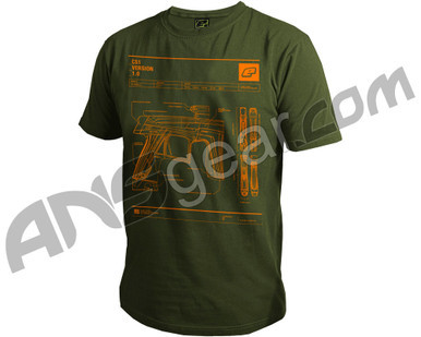 Planet Eclipse CS1 Men's T-Shirt - Olive - Medium (ZYX-0864)