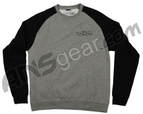 Valken Corporate Crew Neck Sweatshirt - Grey/Black - Small (ZYX-0953)