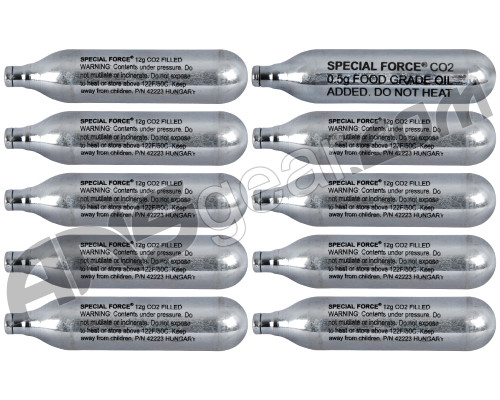 Special Forces 12 Gram CO2 Cartridge - 10 Pack