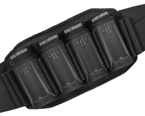 Bunkerkings V5 Strapless Pack Paintball Harness - 4+7 - Black