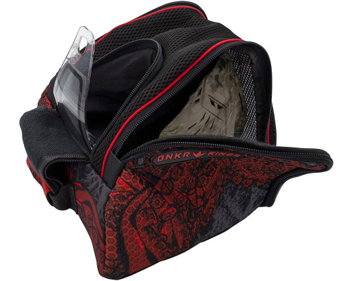 Bunkerkings Supreme Paintball Goggle Bag - Red Tentacles