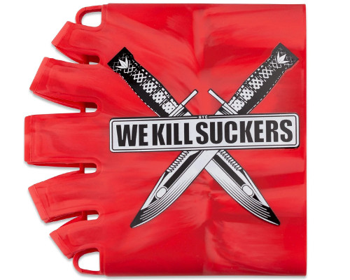 Bunkerkings Knuckle Butt Tank Cover - WKS We Kill Suckers Knife Red