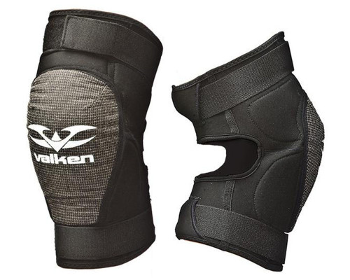 Valken Paintball Impact Knee Pads - Black - 2XL (ZYX-1073)