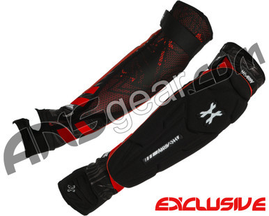 HK Army Crash Elbow Pads - Black/Red - Large (ZYX-1080)