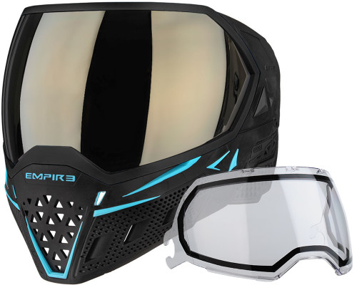 Empire EVS Paintball Mask/Goggle - Black/Aqua (21723)