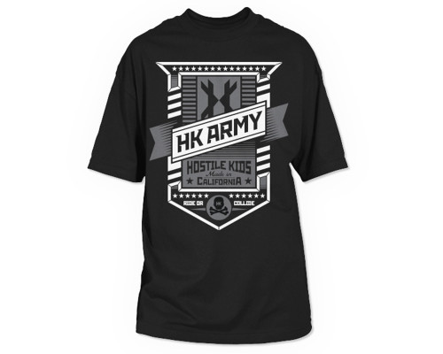 HK Army Badge Paintball T-Shirt - Black - Small (ZYX-1188)