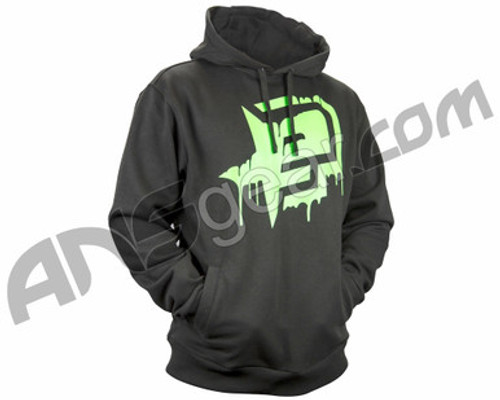 Planet Eclipse 2014 Rec Hooded Sweatshirt - Black/Green - XL (ZYX-1400)