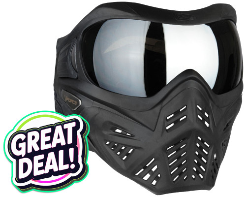 V-Force Grill 2.0 Paintball Mask/Goggle - Black/Black