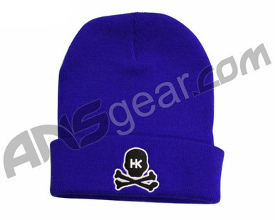 HK Army Skull Beanie - Blue/Black Stitch (ZYX-1715)