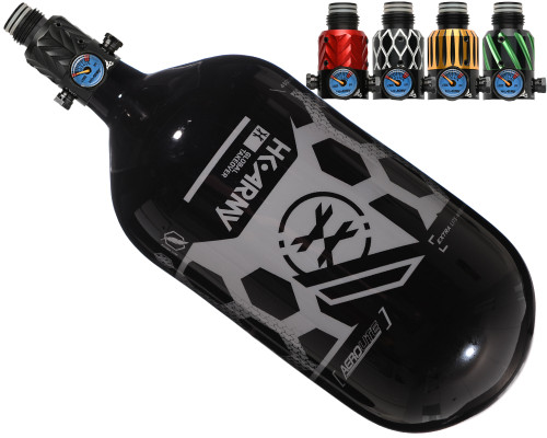HK Army Aerolite "Extra Lite" Air System w/ Elite Pro Adjustable Regulator - 80/4500 - Hex Black/Grey