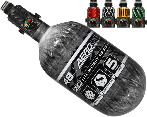 HK Army Aerolite Air System w/ Elite Pro Adjustable Regulator - 48/4500 - Clear Carbon