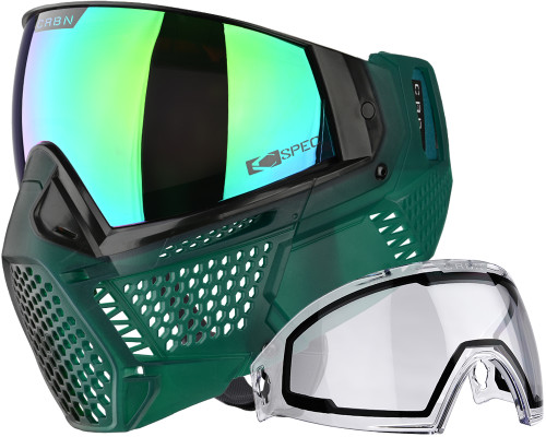 Carbon CRBN Zero Pro Paintball Mask (More Coverage) - Fade Forest