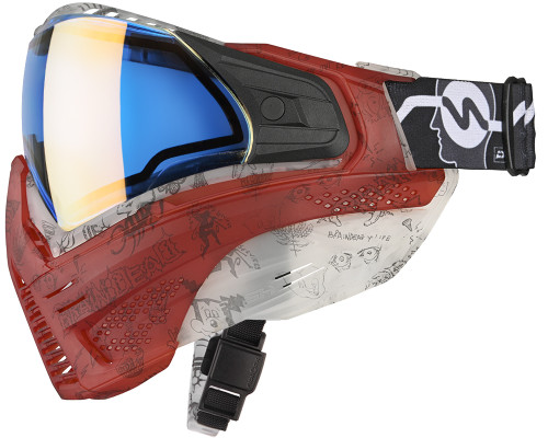 NEUF masque de paintball Push Unite - Chaux We Are Brain Dead Collaboration