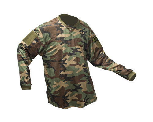 Valken V-Tac Echo Paintball Jersey - Woodland - Medium (ZYX-1888)
