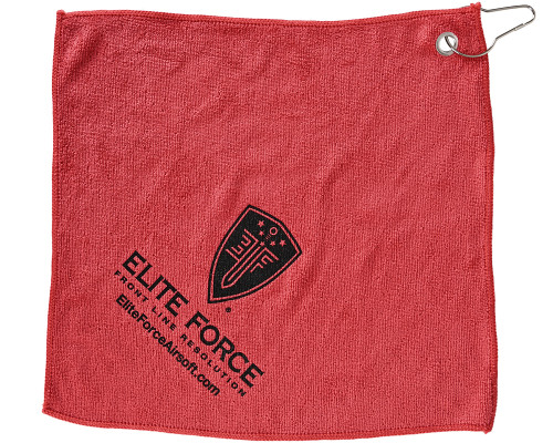 Elite Force Microfiber Towel w/ Snap Hook Loop - 12" x 12"