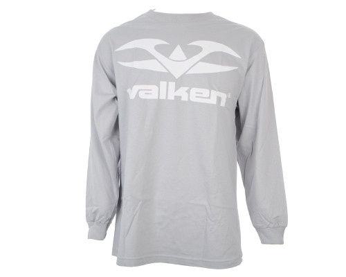Valken Paintball Logo Long Sleeve T-Shirt - Silver - Small (ZYX-2113)