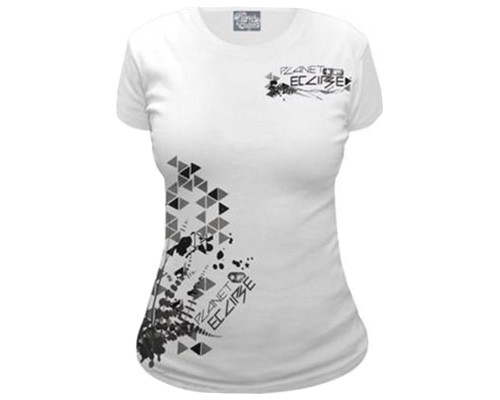 Planet Eclipse Women's Shapes T-Shirt - White - Large (ZYX-2163)