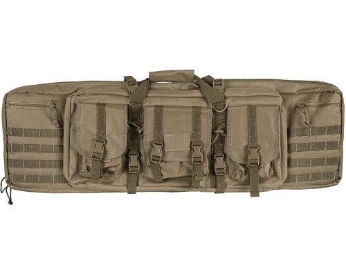 Warrior Paintball 42" Double Rifle Gun Case - Tan