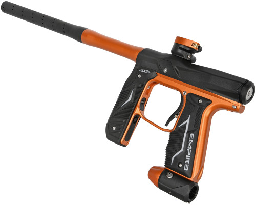 Empire Axe 2.0 Paintball Gun - Dust Black/Sunburst Orange w/Silver Velocity Adjuster (ZYX-2401)