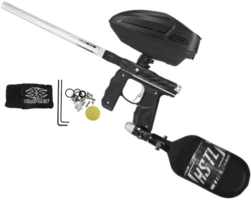 HK Army Hive Mini GS Paintball Gun w/ LAZR Sonic Bundle - Dust Black/Dust Silver