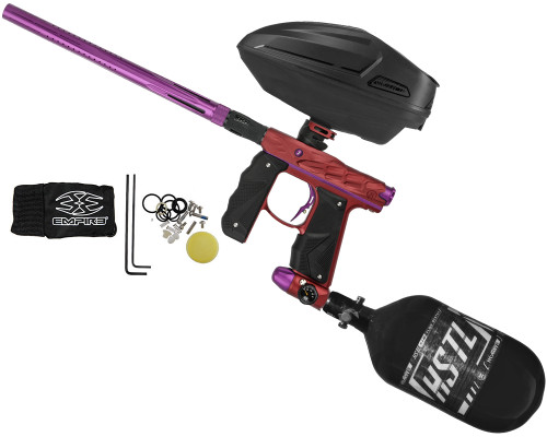 HK Army Hive Mini GS Paintball Gun w/ LAZR Sonic Bundle - Dust Red/Dust Purple