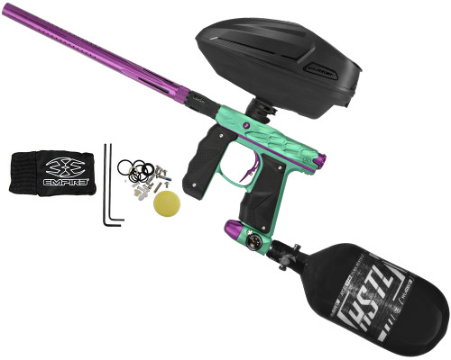 HK Army Hive Mini GS Paintball Gun w/ LAZR Sonic Bundle - Dust Teal/Dust Purple