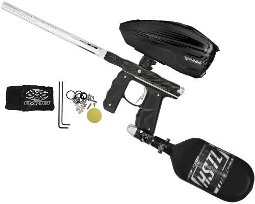 HK Army Hive Mini GS Paintball Gun w/ LAZR TFX Bundle - Dust Black/Dust Silver