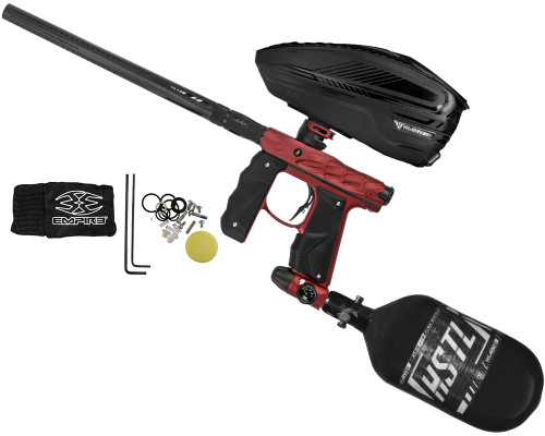 HK Army Hive Mini GS Paintball Gun w/ LAZR TFX Bundle - Dust Red/Dust Black