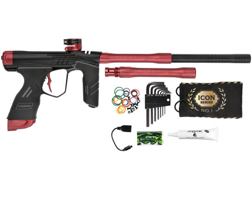 Dye DSR+ Icon Paintball Gun - Black/Red