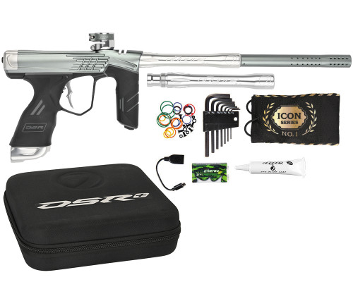 Dye DSR+ Icon Paintball Gun - Grey/Clear