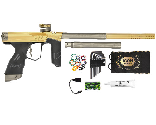 Dye DSR+ Icon Paintball Gun - Gold/Dust Tan