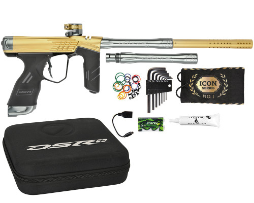 Dye DSR+ Icon Paintball Gun - Gold/Grey