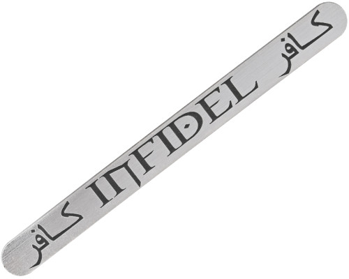 Tippmann A5/X7 Gun Tag - Infidel - Silver (ZYX-2614)