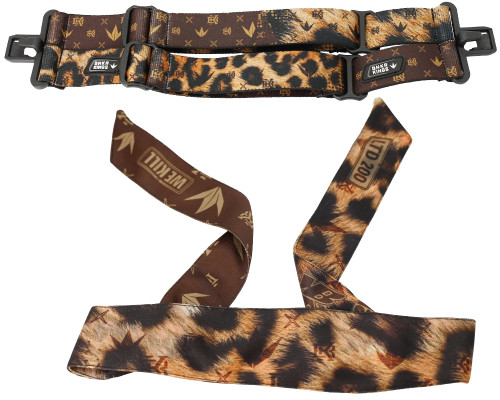 Bunkerkings Coronation 4-Point Goggle Strap & Headband Bundle - Leopard
