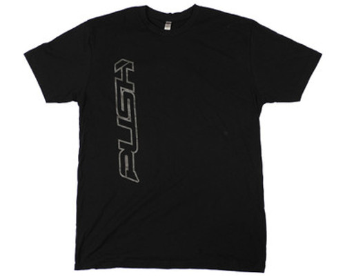 Push Traditional Side Paintball T-Shirt - Black w/ Silver - 2XL (ZYX-2767)