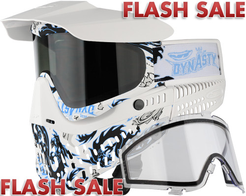 JT ProFlex Paintball Mask - LE Dynasty Dragon Black w/ 2 Lenses