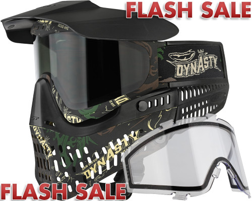 JT ProFlex Paintball Mask - LE Dynasty Dragon Camo w/ 2 Lenses
