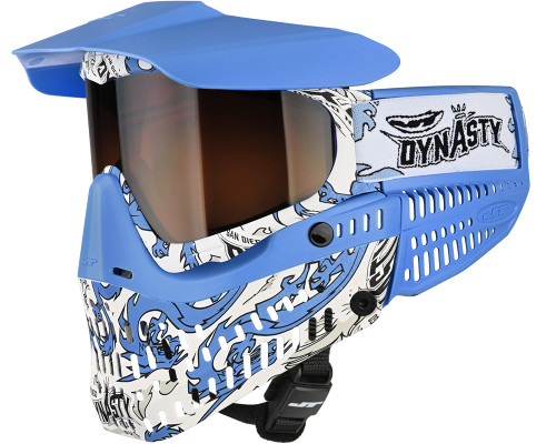 JT ProFlex Paintball Mask - LE Dynasty Dragon Blue w/ 1 Lens