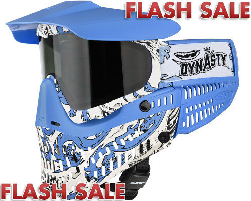 JT ProFlex Paintball Mask - LE Dynasty Dragon Blue w/ 1 Lens