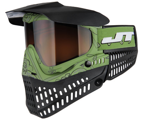 JT ProFlex Paintball Mask - Bandana Slime Green w/ 1 Lens