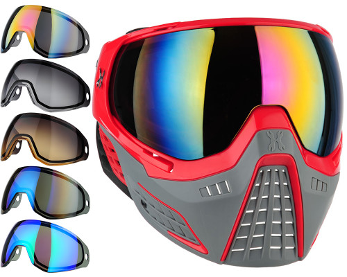 HK Army KLR Paintball Mask w/ Additional Free Lens - Heat