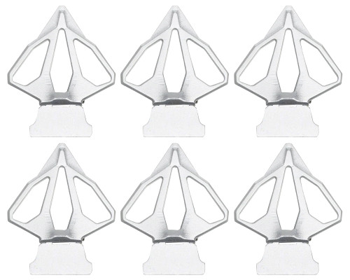 HK Army EVO Replacement Fin Set (6 Pack) - Silver