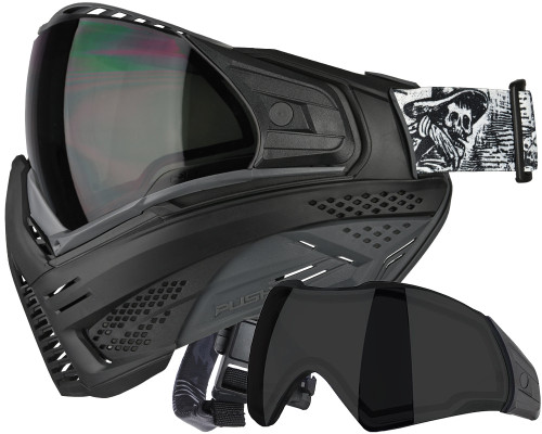 Push Unite Paintball Mask w/ Free Additional Smoke Lens - The Collector Black